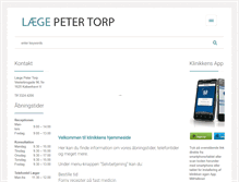 Tablet Screenshot of laegepetertorp.dk